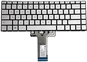 Keyboard For HP X360 14-Dw with Backlight Silve