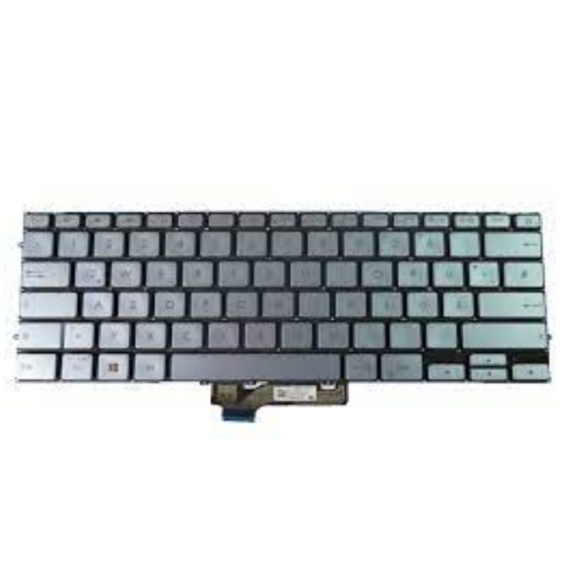 Keyboard For Asus Zenbook Flip 14 Ux462 Silver Backlight